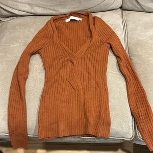 Astr the Label Sweater (S) in burnt orange